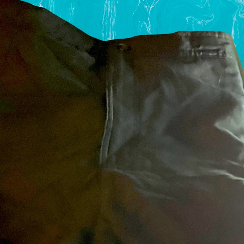 BLACK SWIM SUIT BOTTOM SHORTS WOMENS SIZE 26 NWT ZIPUP FRONT CROFT&BARROW